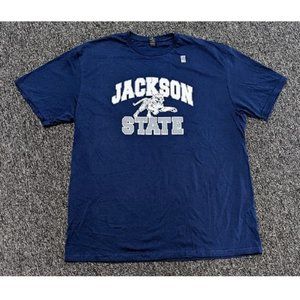 🆕 JACKSON STATE UNIVERSITY TIGERS - NCAA - SHORT SLEEVE - NAVY BLUE - MEN